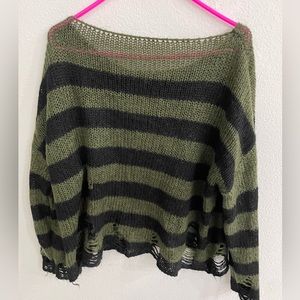 SHEIN distressed sweater